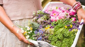 Stichting Wellness en Aromatherapie bloemenmand